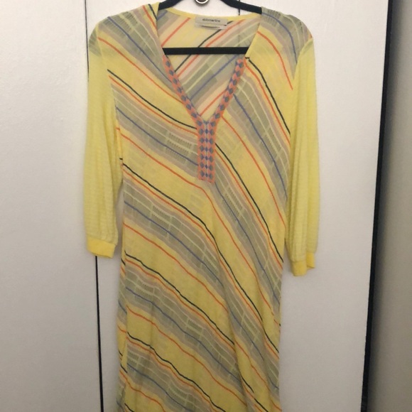 Anthropologie Aldomartins yellow tunic dress S - Picture 1 of 3